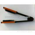 hair care product hair straightener brush with ceramic frame